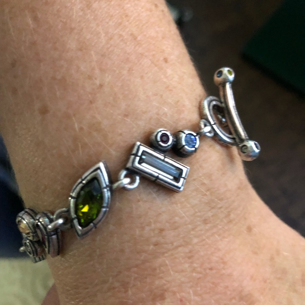 Patricia Locke Signed Bracelet Swarovski Crystals